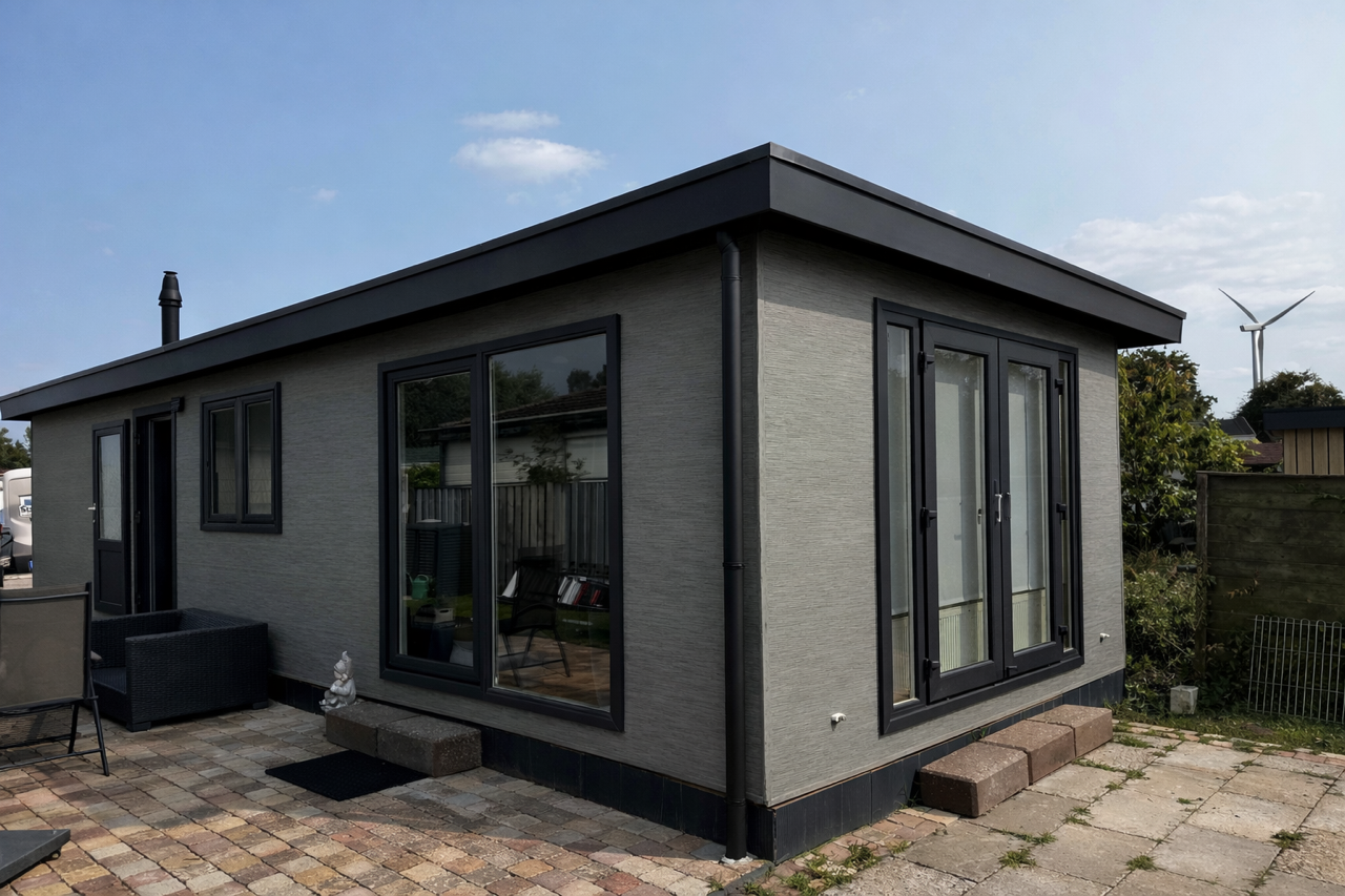 Chalet of stacaravan kozijnen wrappen